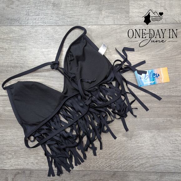 Rue 21 Halter Fringe Bikini Top Size S - Picture 4 of 4